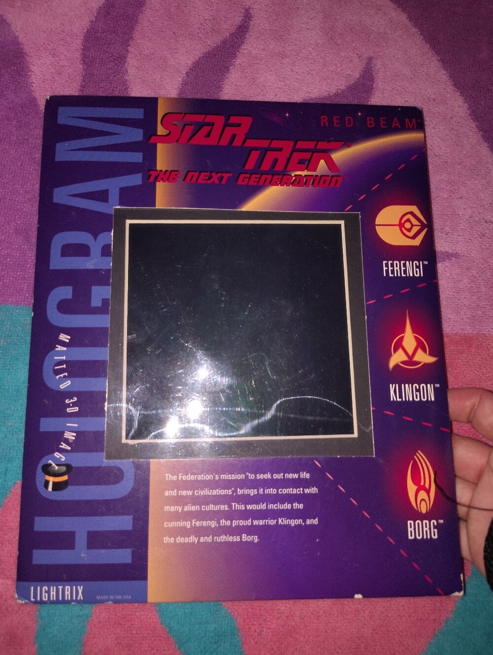Star Trek The Next Generation Hologram Frame - Purple.